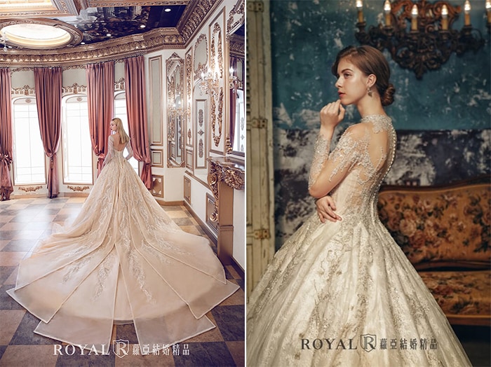 歐式宮廷禮服-公主禮服-2020婚紗流行趨勢-台北蘿亞婚紗