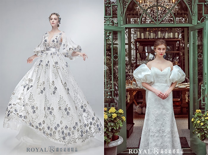 法式婚紗-蕾絲-維多利亞風-2020婚紗流行趨勢-台北蘿亞婚紗