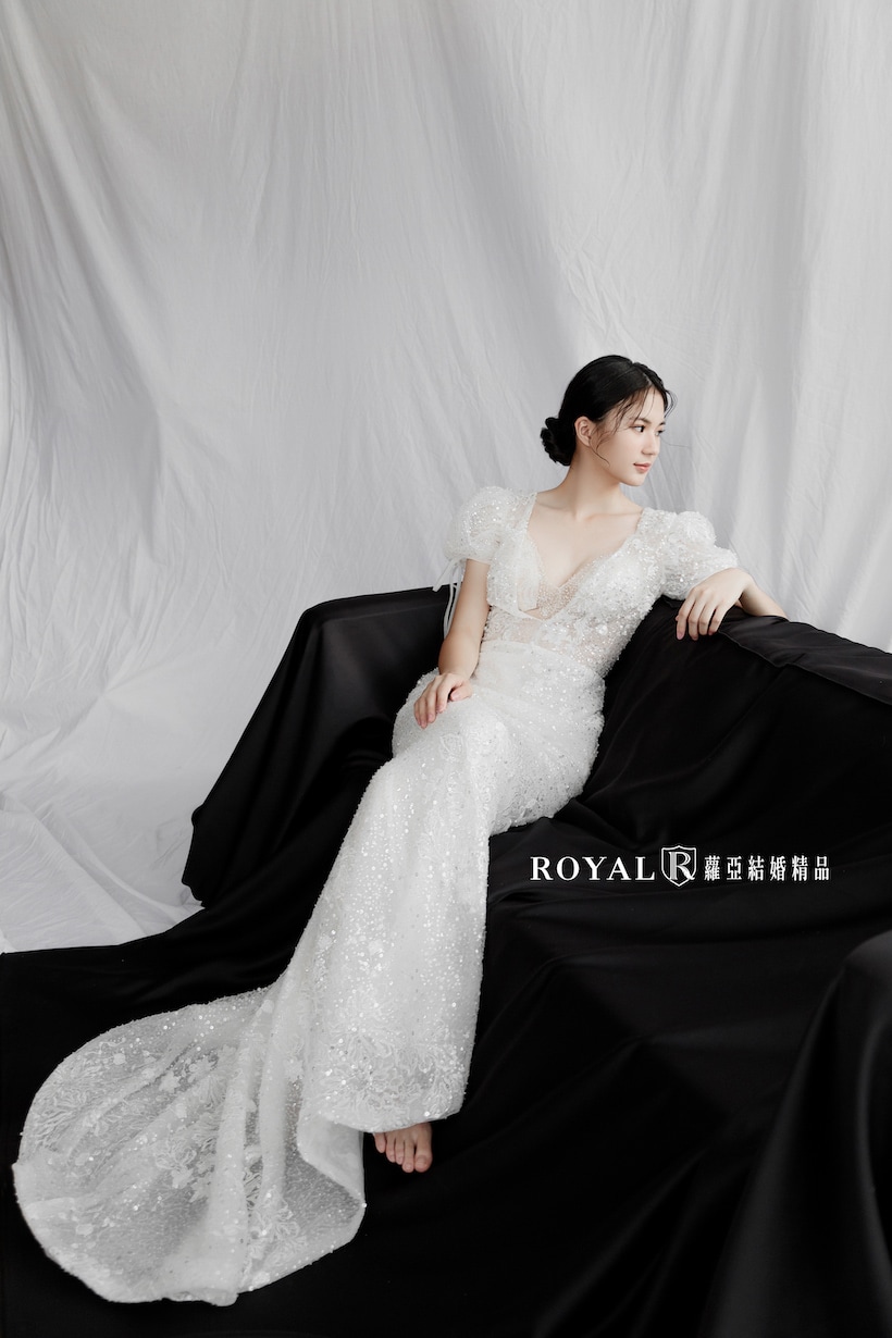 韓式禮服-韓式婚紗-韓系婚紗照-兩穿式夢幻魚尾禮服-1-蘿亞婚紗-台北