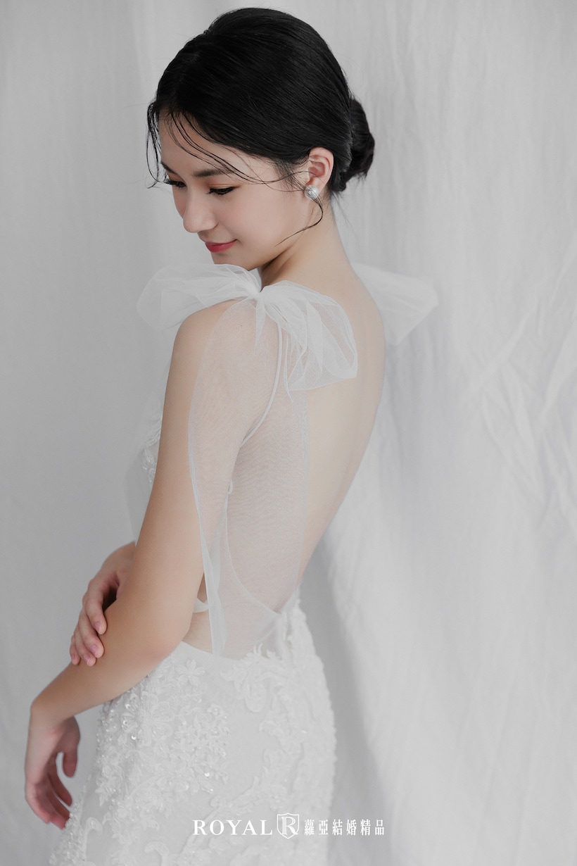 韓式禮服-韓式婚紗-韓系婚紗照-魚尾白紗-4-蘿亞婚紗-台北