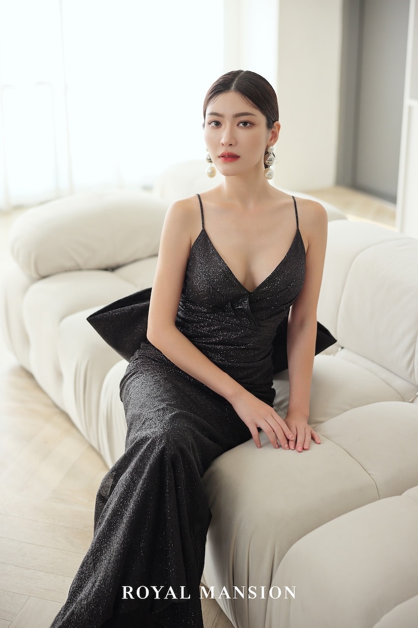 黑色禮服-黑色婚紗-黑色晚禮服-法式魚尾晚禮服-1-蘿亞婚紗-台北