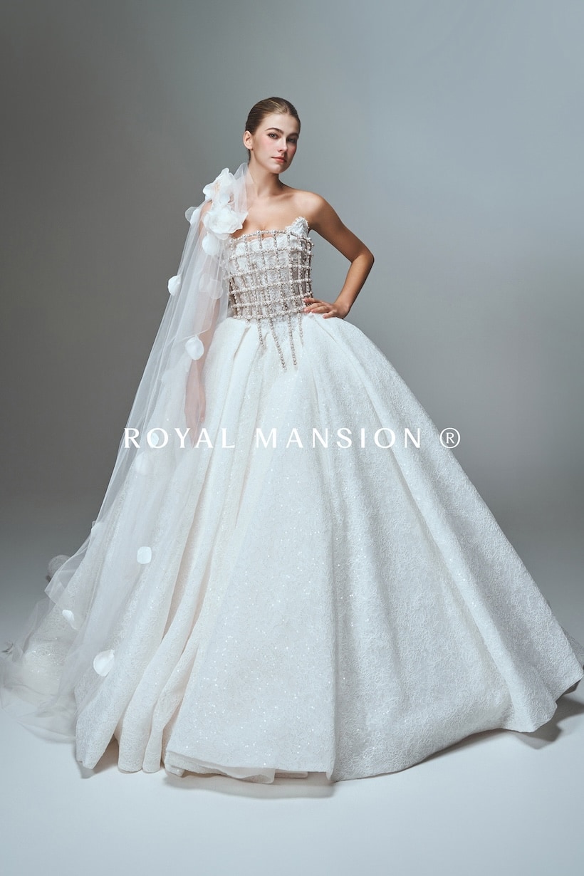 2026-婚紗推薦-高訂婚紗-婚紗款式-珠鑽馬甲蕾絲亮點禮服-1-蘿亞婚紗-台北