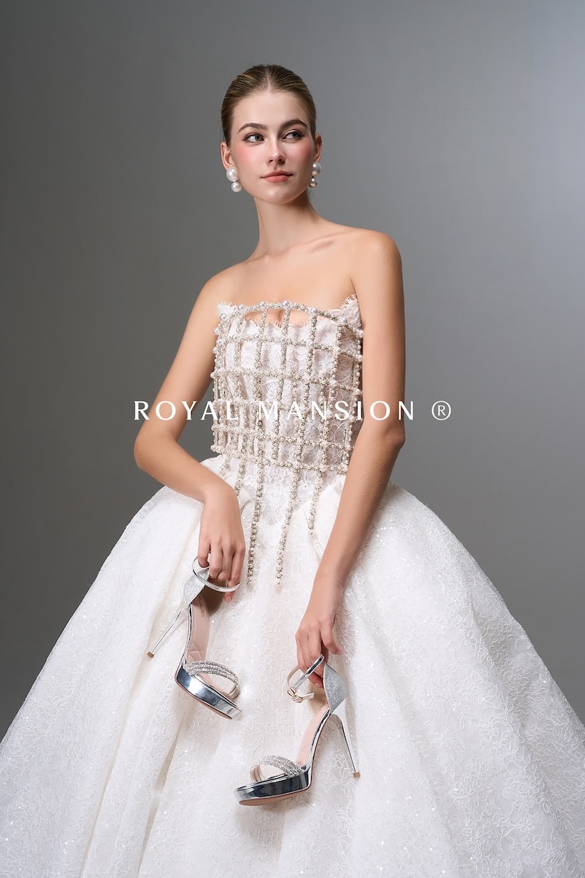 2026-婚紗推薦-高訂婚紗-婚紗款式-珠鑽馬甲蕾絲亮點禮服-2-蘿亞婚紗-台北