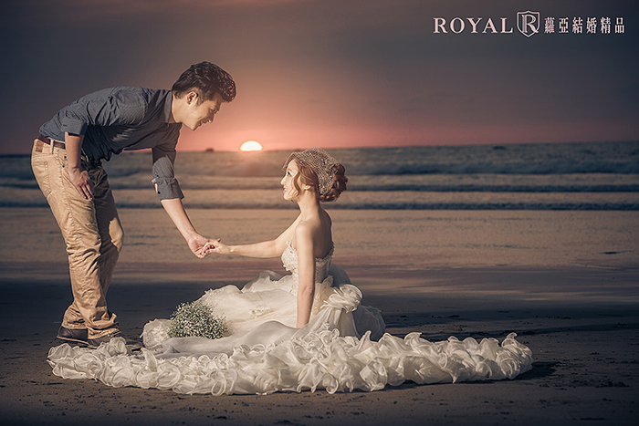 台北婚紗景點-婚紗外拍景點-淡水拍婚紗-海邊婚紗-夕陽婚紗-淡水婚紗景點-沙崙婚紗-台北婚紗推薦-蘿亞婚紗