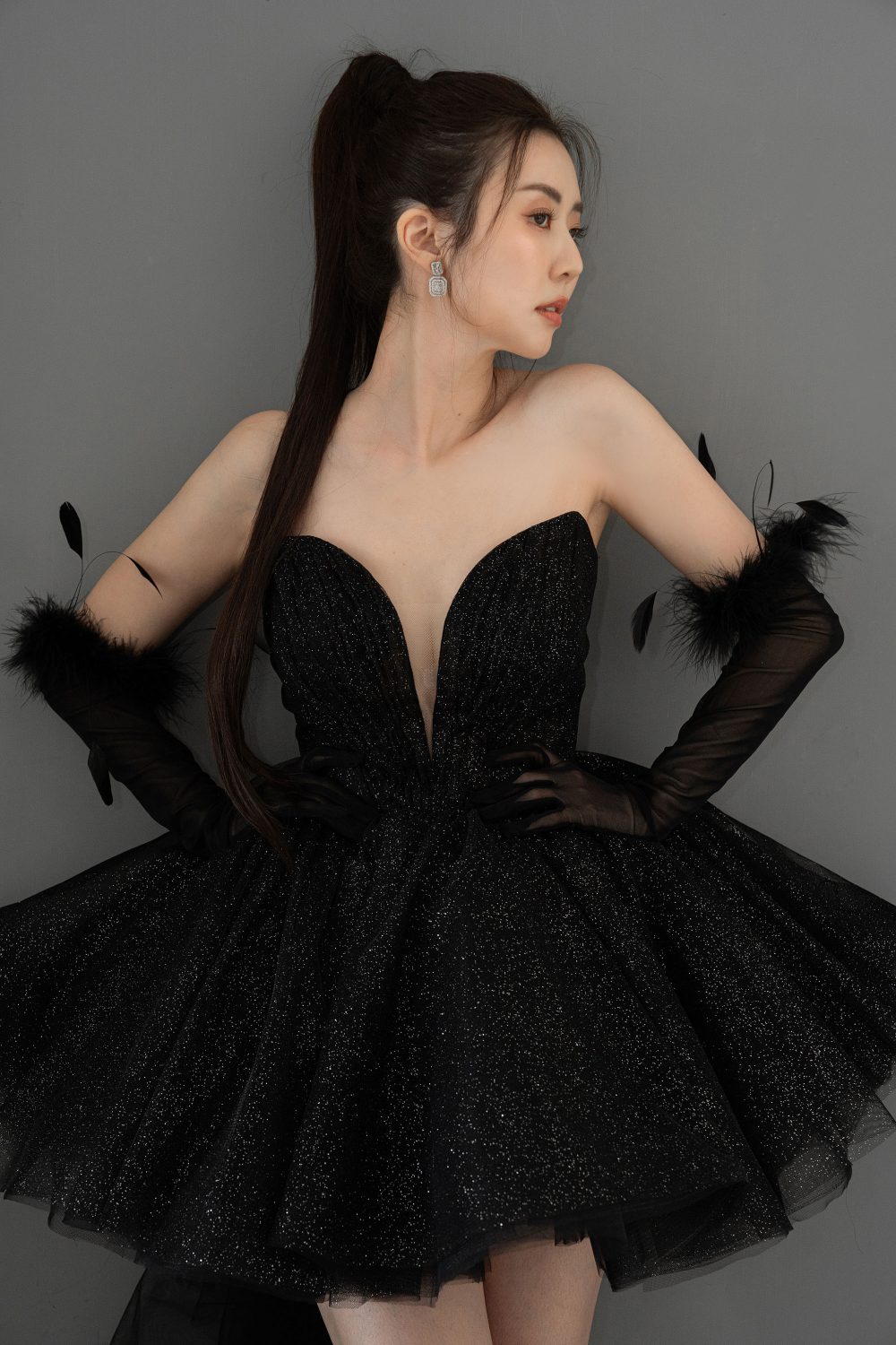 黑色禮服-黑色婚紗-黑色晚禮服-短婚紗-前短後長婚紗-1-蘿亞婚紗-台北 (1) 黑色禮服-黑色婚紗-黑色晚禮服-短婚紗-前短後長婚紗-3-蘿亞婚紗-台北